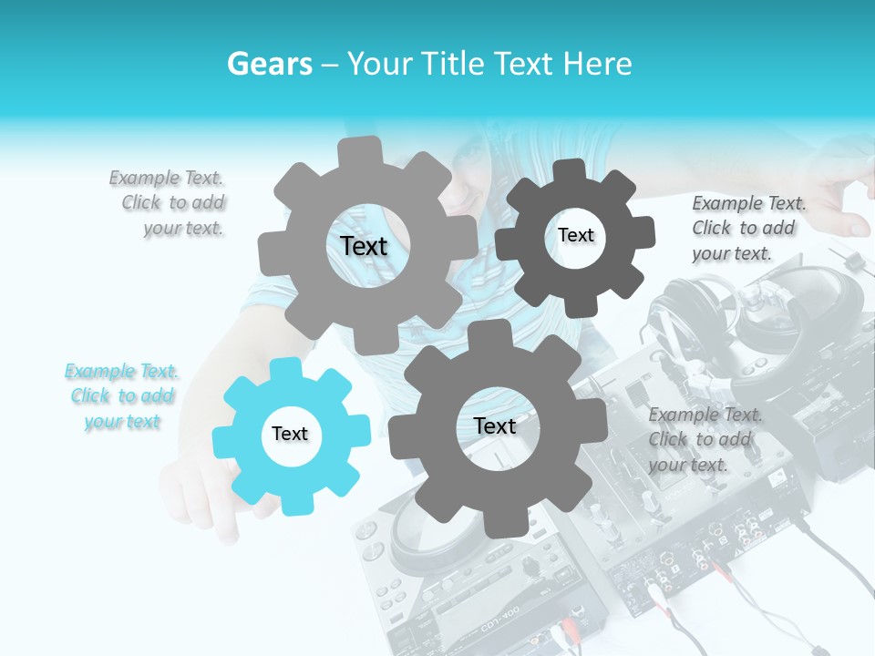 Disc Copy Star PowerPoint Template
