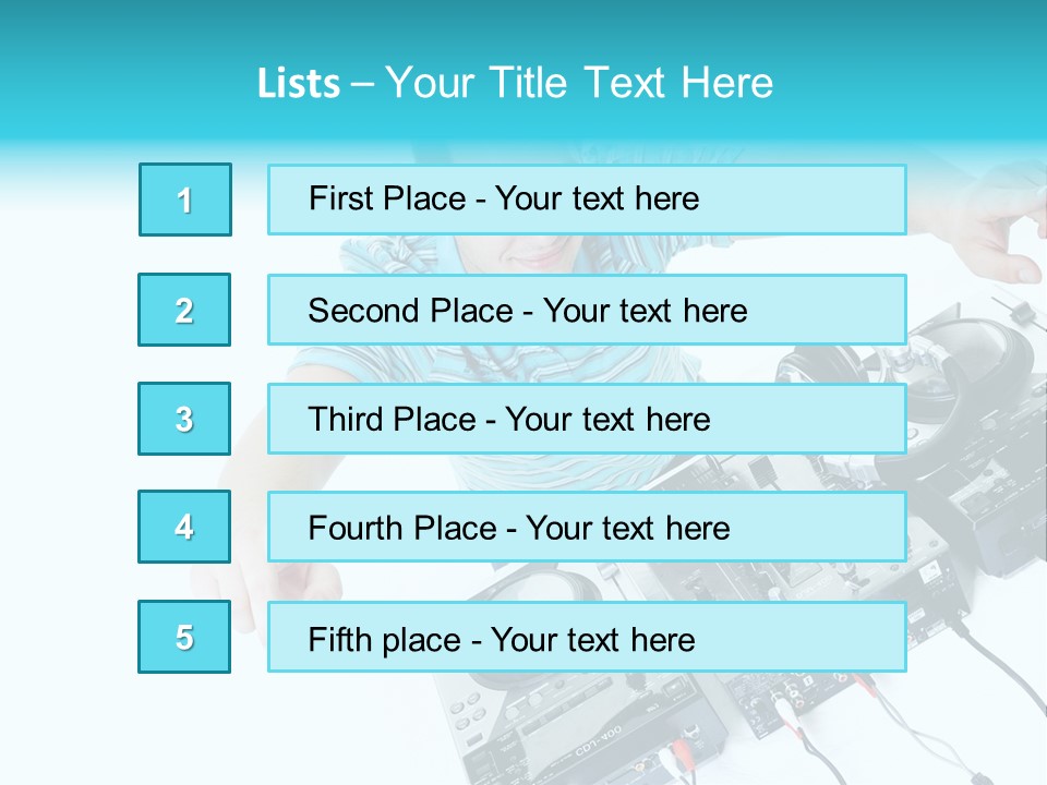 Disc Copy Star PowerPoint Template