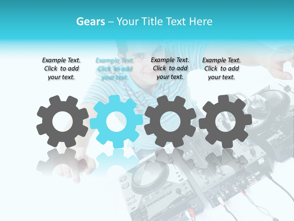 Disc Copy Star PowerPoint Template