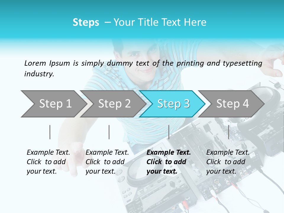 Disc Copy Star PowerPoint Template