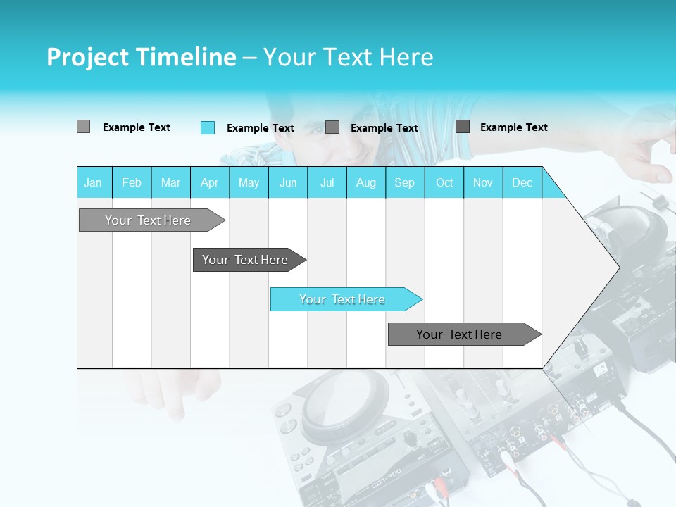 Disc Copy Star PowerPoint Template