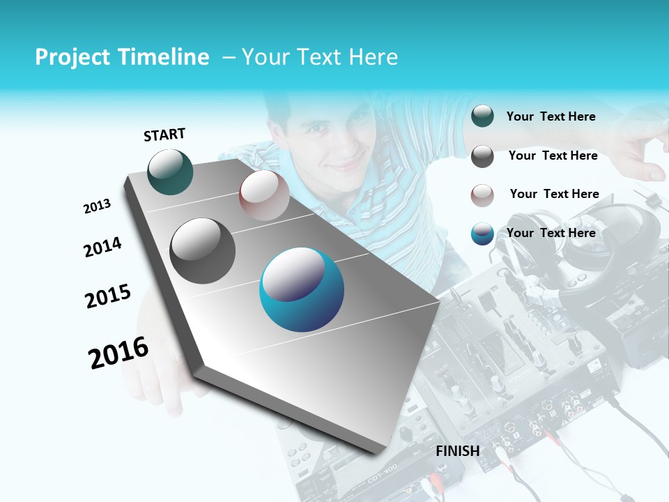 Disc Copy Star PowerPoint Template