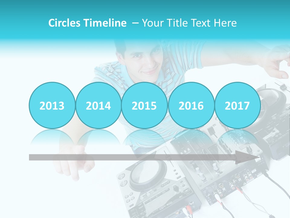 Disc Copy Star PowerPoint Template