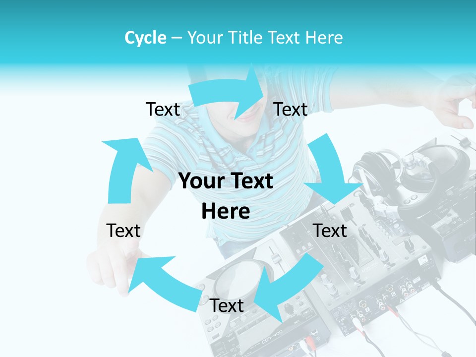 Disc Copy Star PowerPoint Template