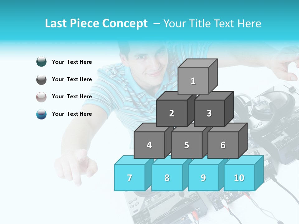 Disc Copy Star PowerPoint Template