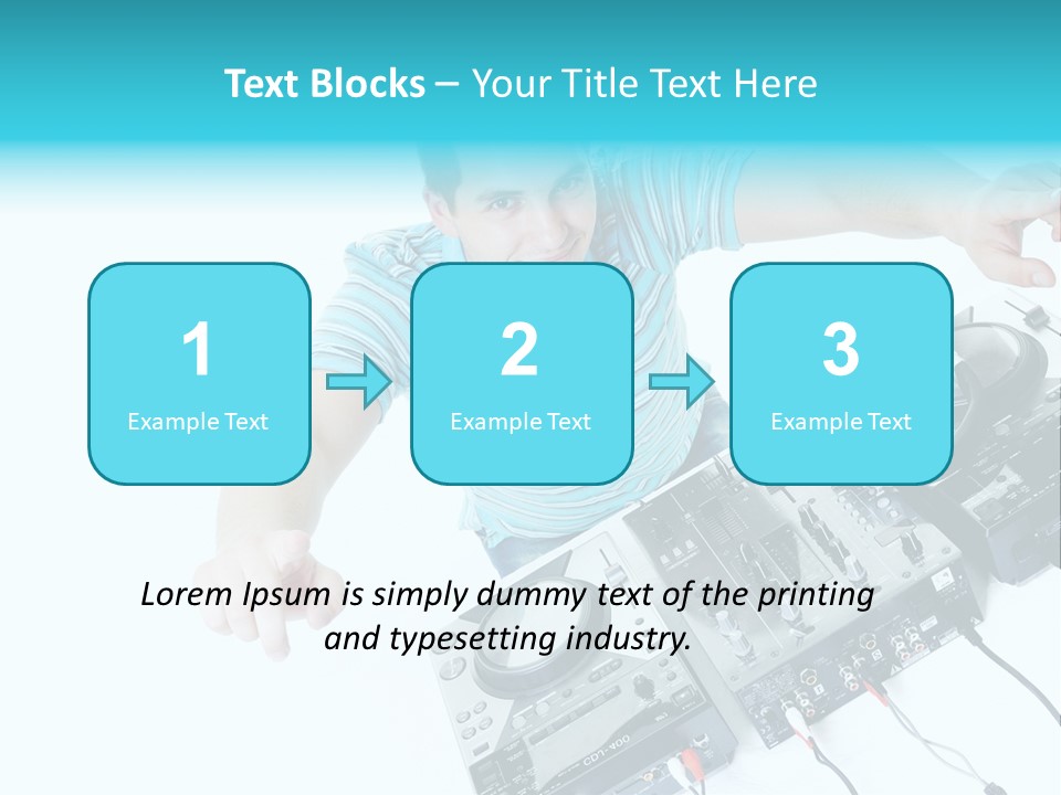 Disc Copy Star PowerPoint Template