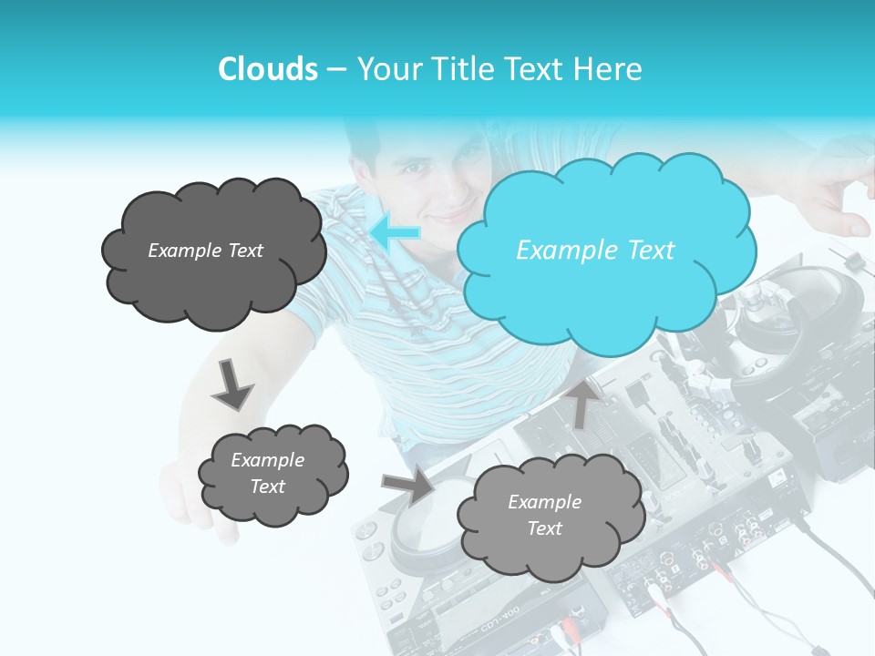 Disc Copy Star PowerPoint Template