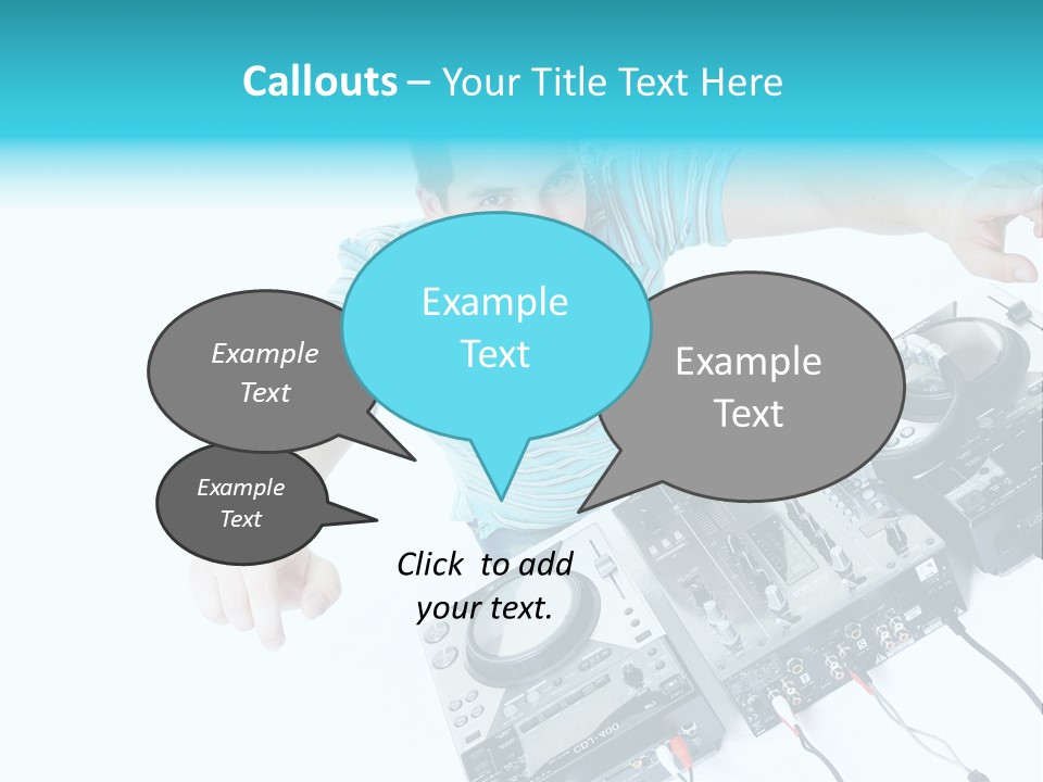 Disc Copy Star PowerPoint Template