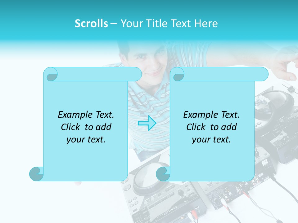 Disc Copy Star PowerPoint Template