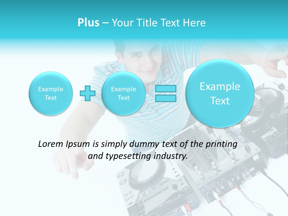 Disc Copy Star PowerPoint Template