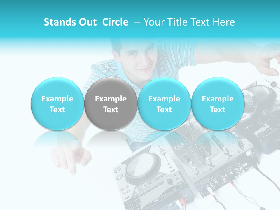 Disc Copy Star PowerPoint Template