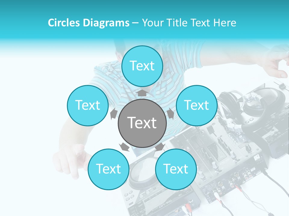 Disc Copy Star PowerPoint Template