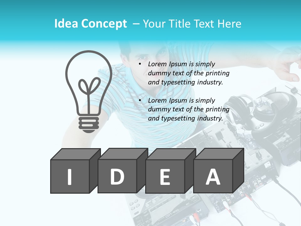 Disc Copy Star PowerPoint Template