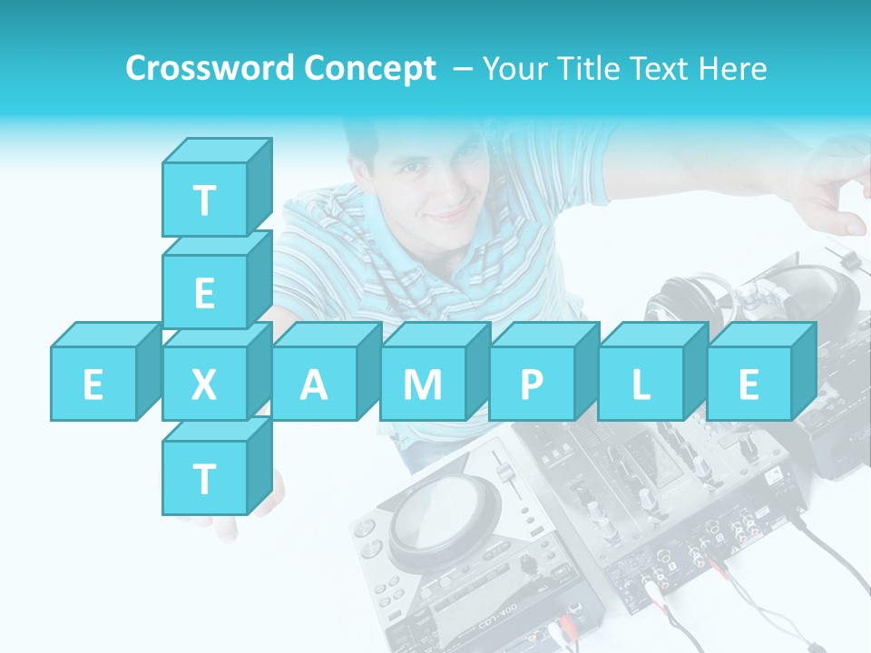Disc Copy Star PowerPoint Template