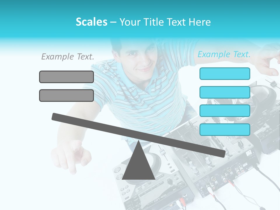 Disc Copy Star PowerPoint Template