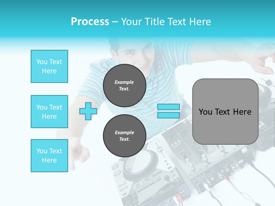 Disc Copy Star PowerPoint Template