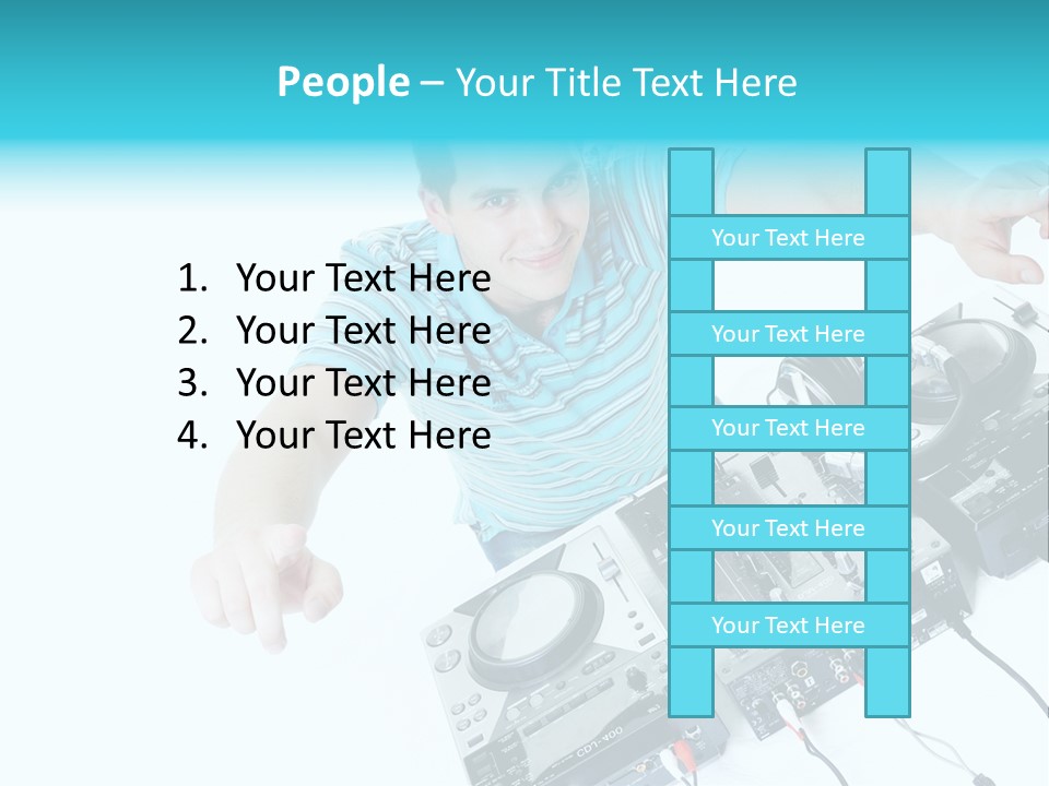 Disc Copy Star PowerPoint Template