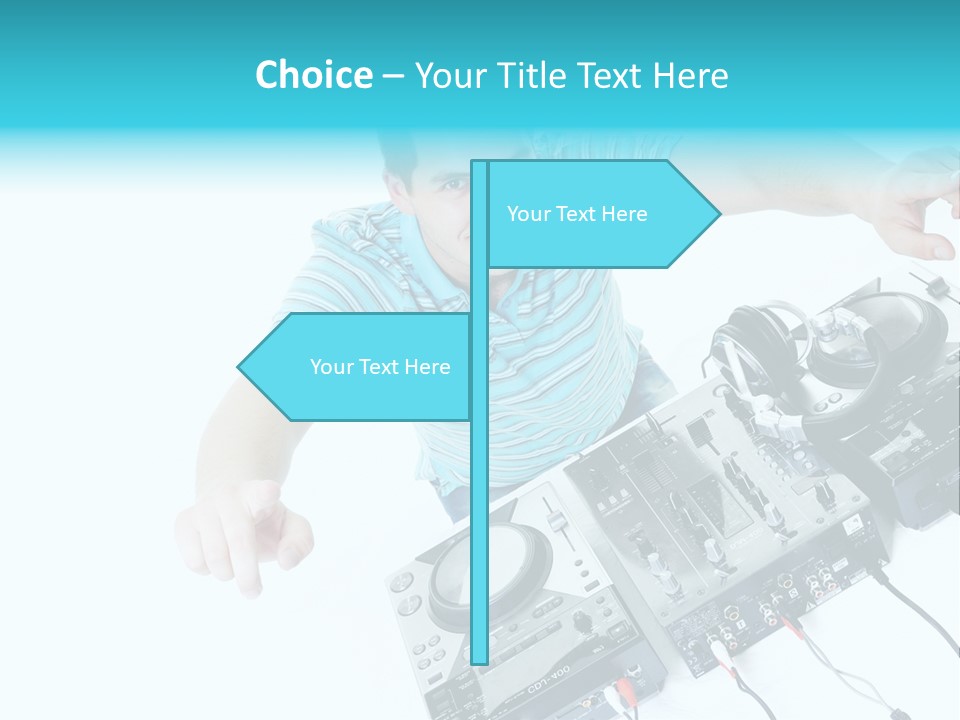 Disc Copy Star PowerPoint Template