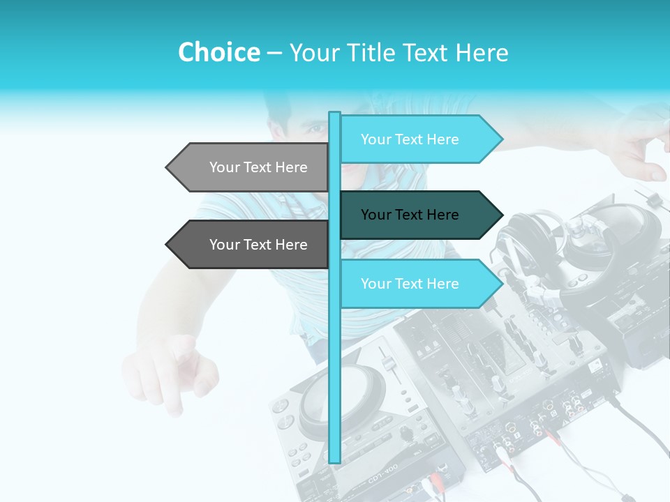 Disc Copy Star PowerPoint Template