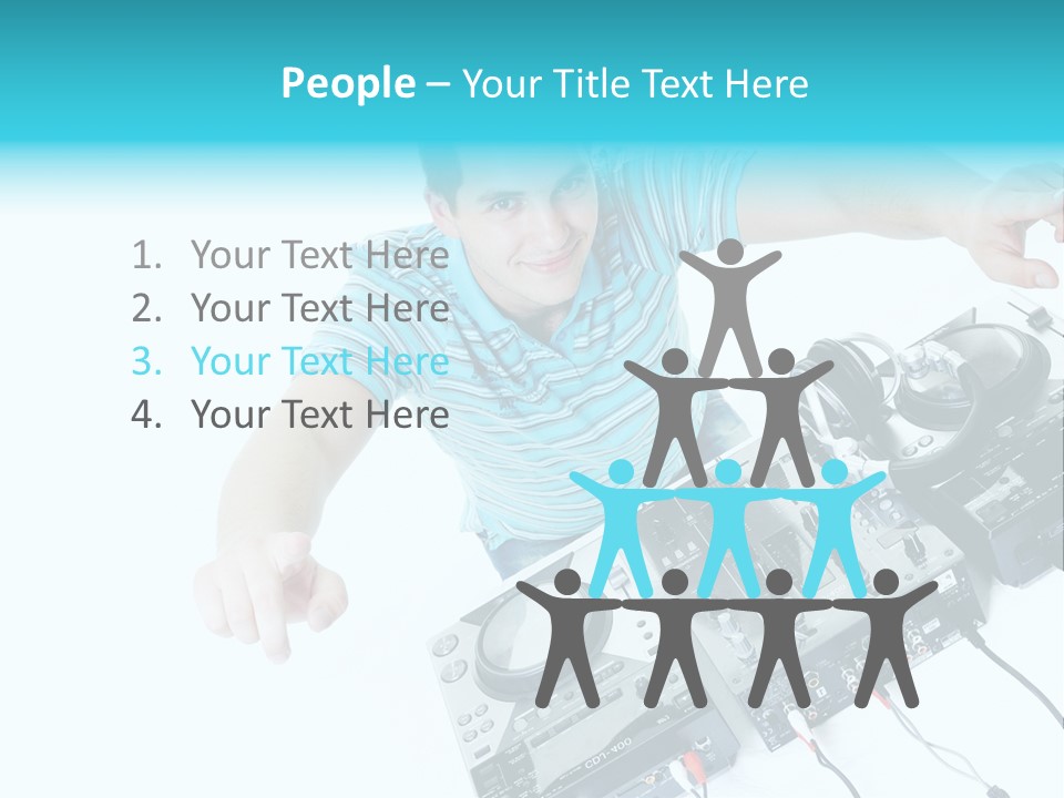 Disc Copy Star PowerPoint Template