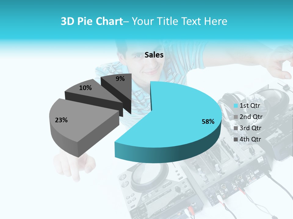 Disc Copy Star PowerPoint Template