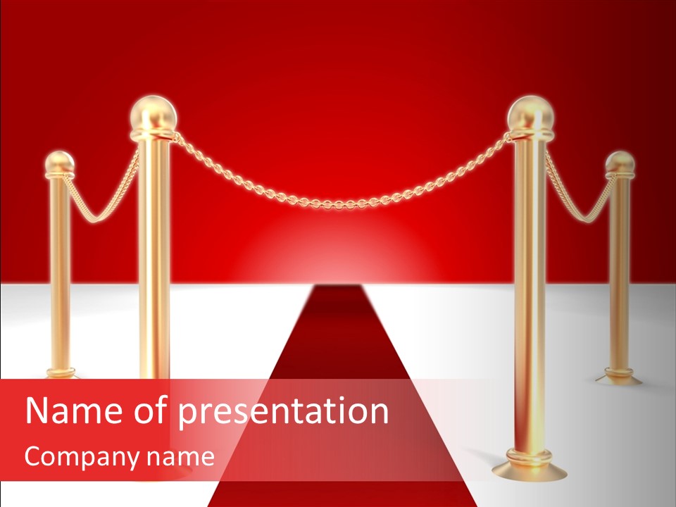 Label Vip Gala PowerPoint Template