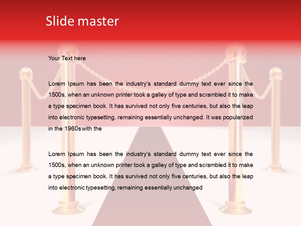 Label Vip Gala PowerPoint Template