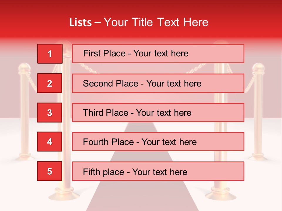 Label Vip Gala PowerPoint Template