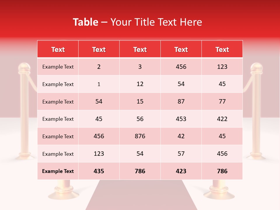 Label Vip Gala PowerPoint Template