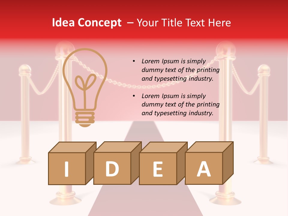 Label Vip Gala PowerPoint Template
