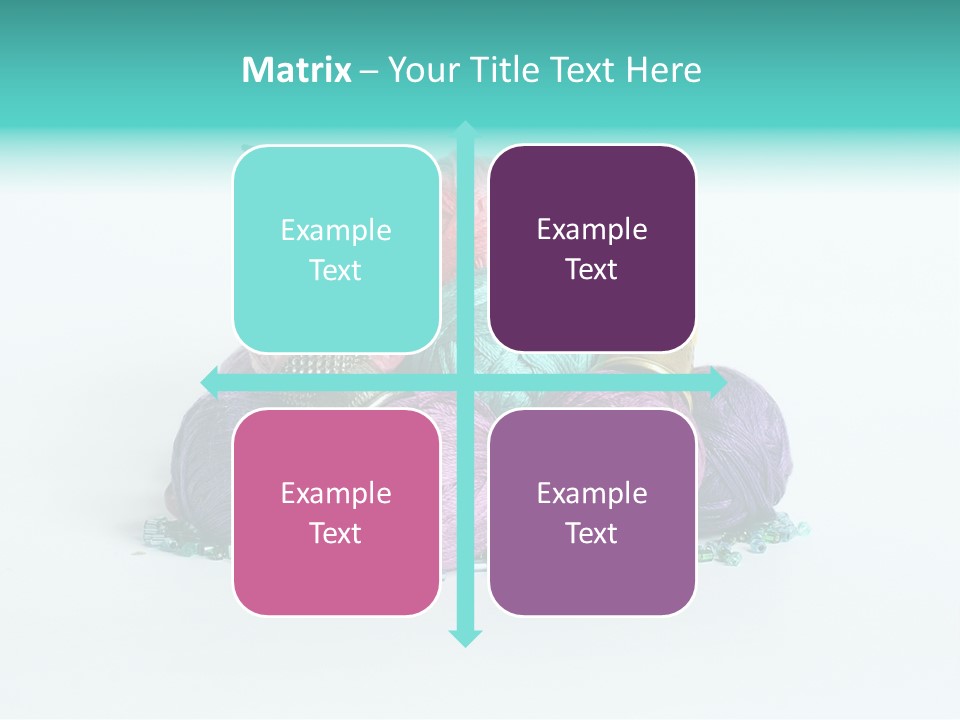 Knit Variegated Ball PowerPoint Template