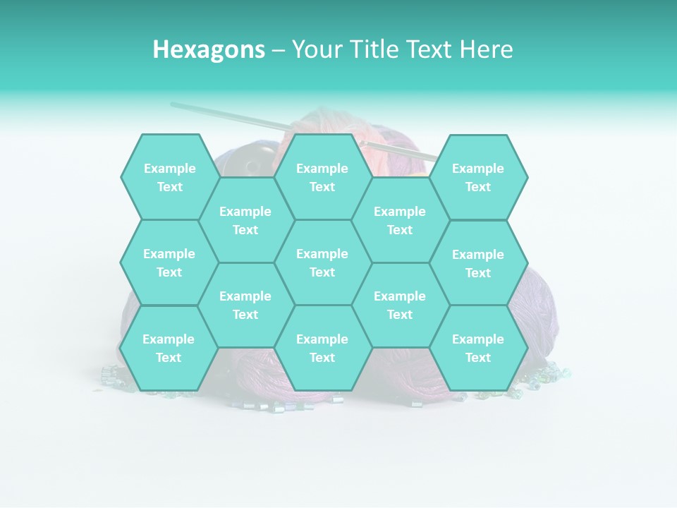 Knit Variegated Ball PowerPoint Template