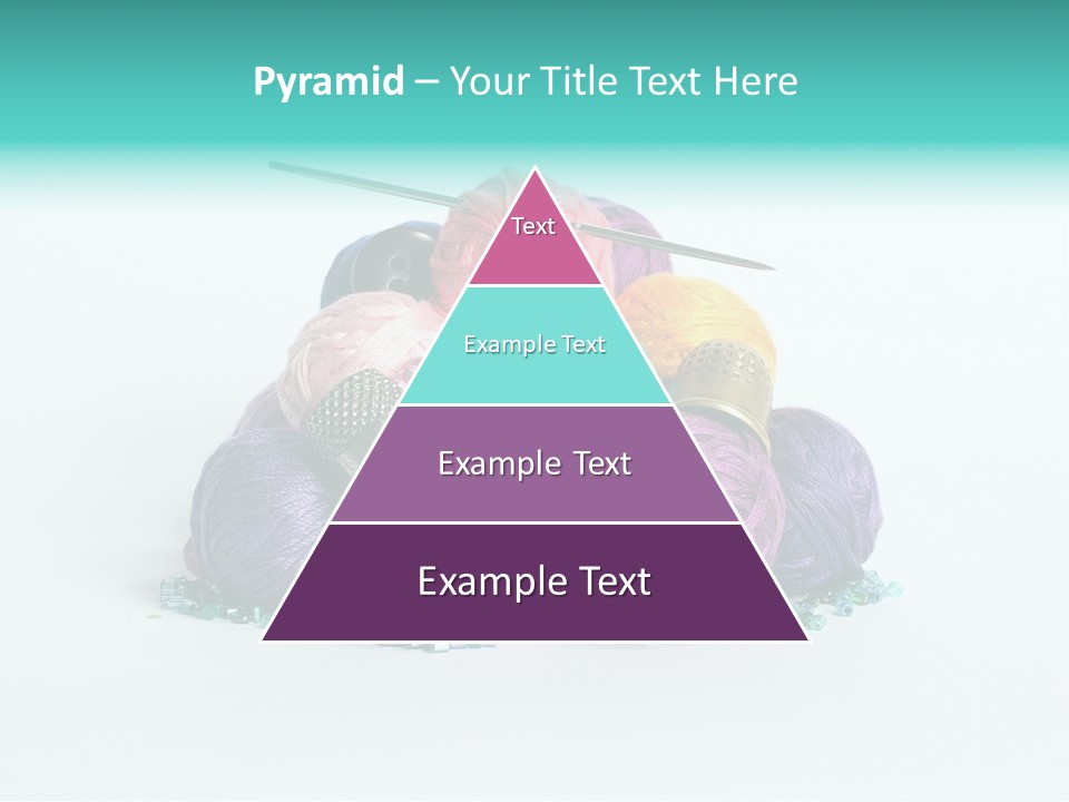 Knit Variegated Ball PowerPoint Template