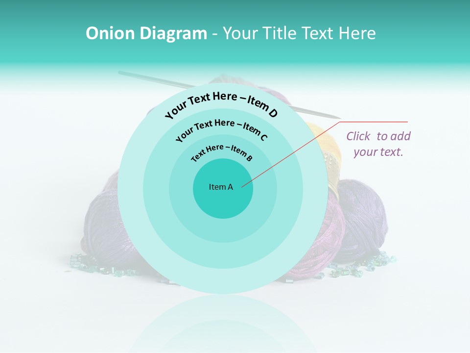 Knit Variegated Ball PowerPoint Template