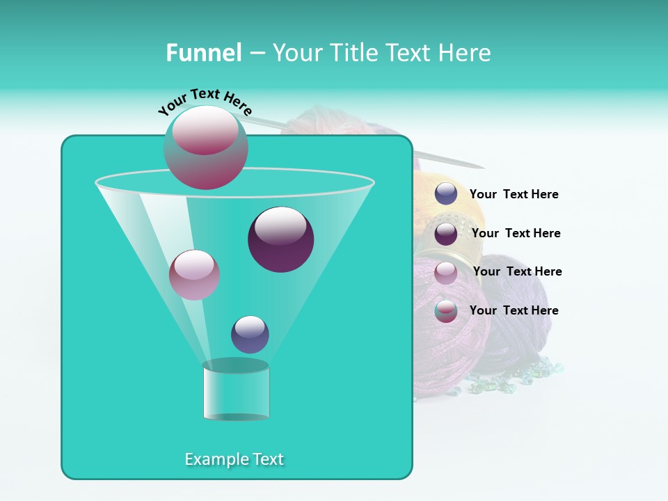 Knit Variegated Ball PowerPoint Template