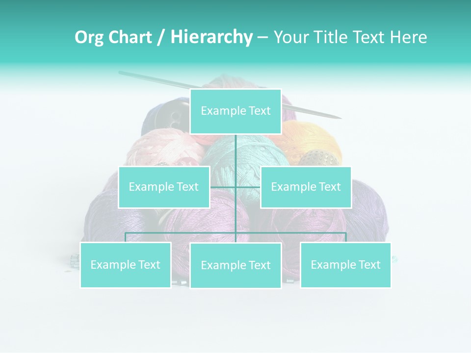 Knit Variegated Ball PowerPoint Template