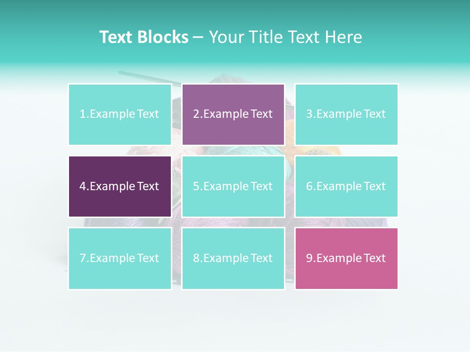 Knit Variegated Ball PowerPoint Template