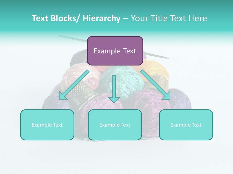 Knit Variegated Ball PowerPoint Template