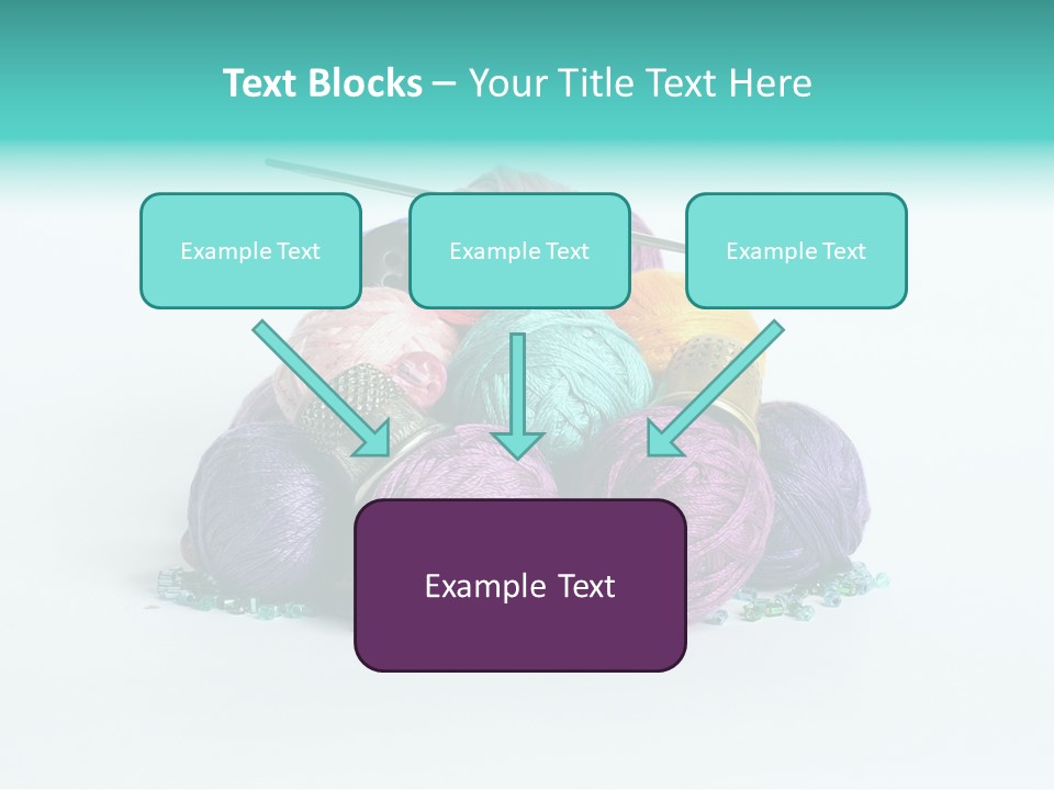 Knit Variegated Ball PowerPoint Template