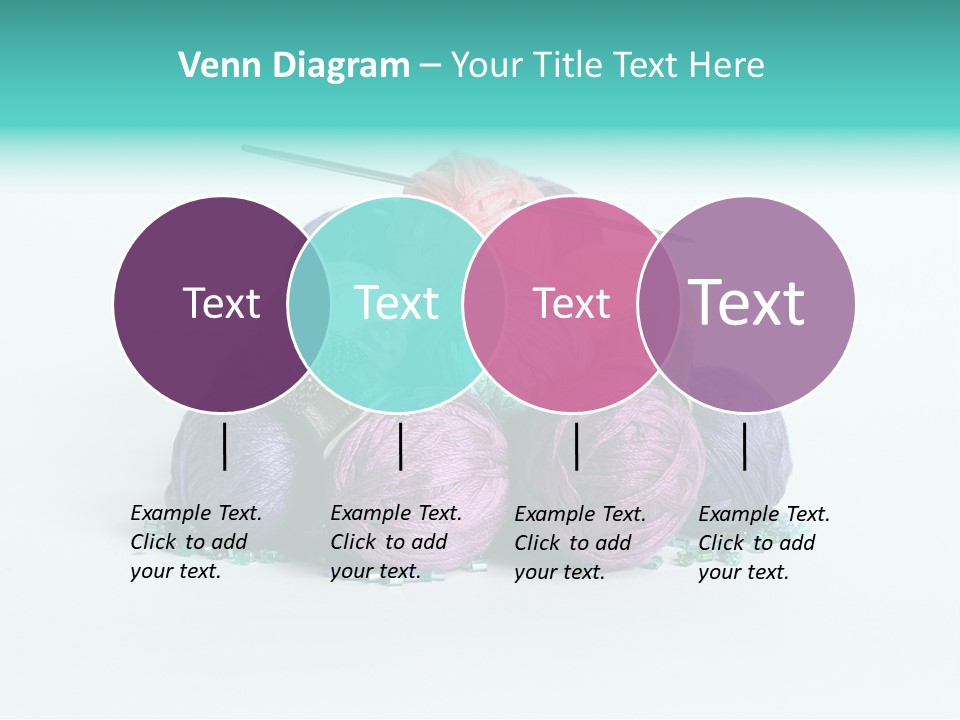 Knit Variegated Ball PowerPoint Template