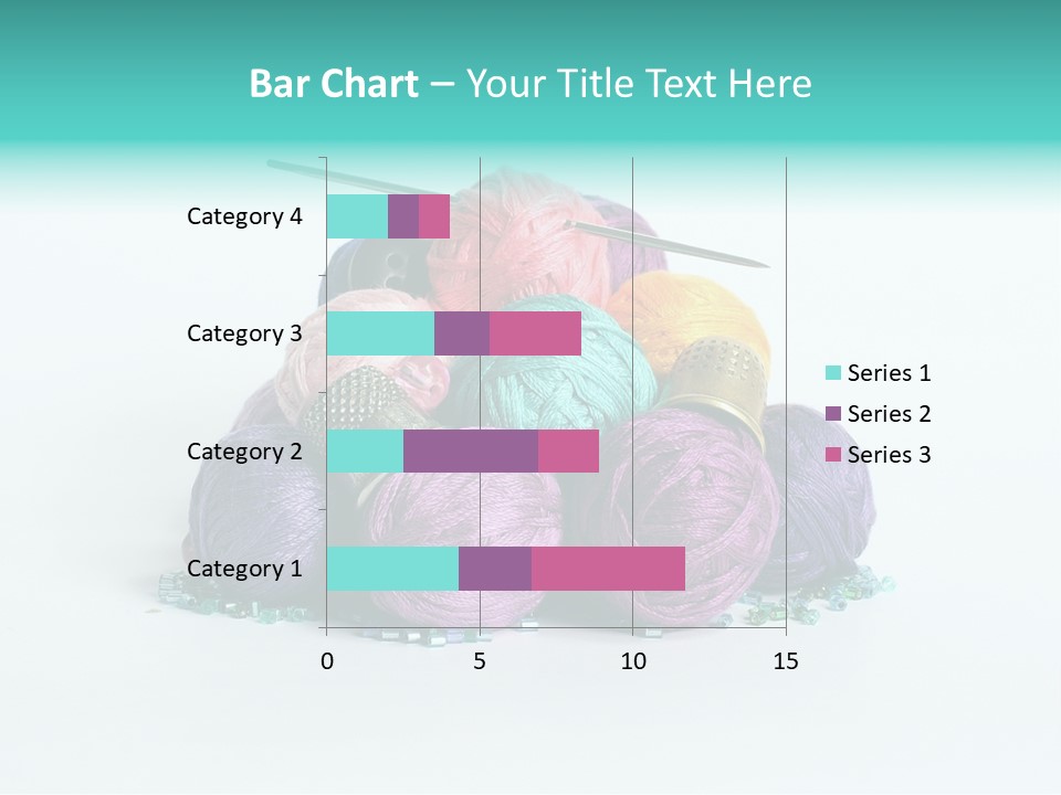 Knit Variegated Ball PowerPoint Template