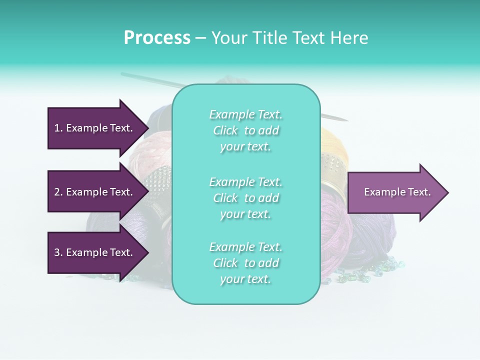 Knit Variegated Ball PowerPoint Template