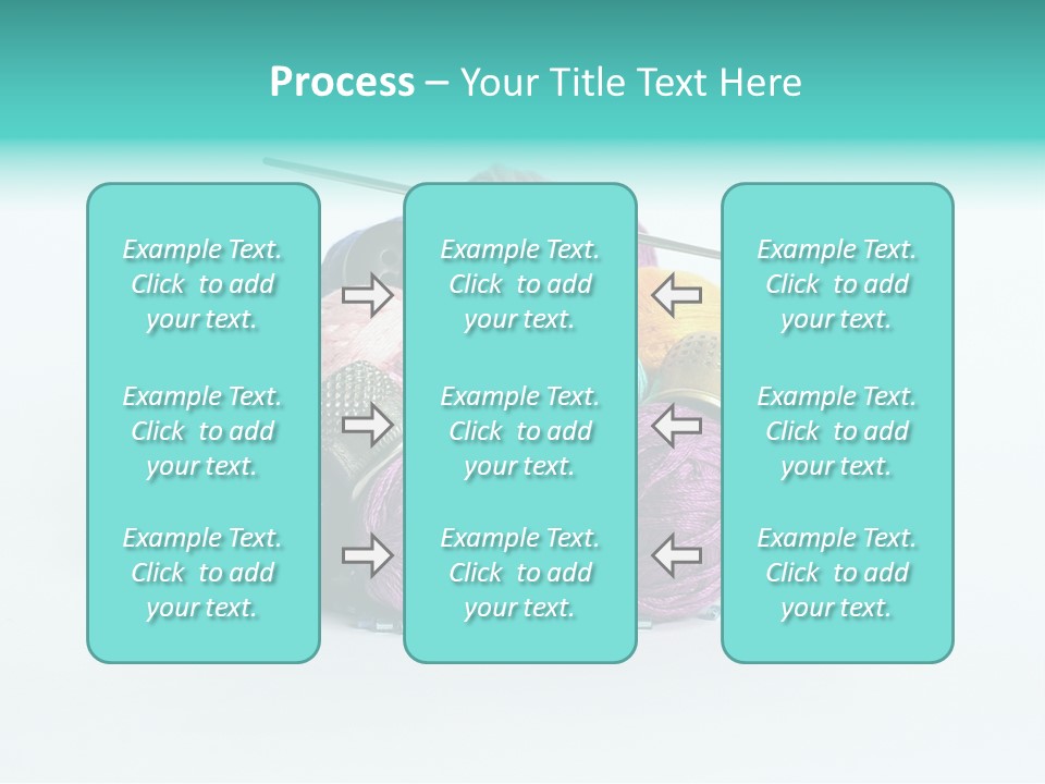 Knit Variegated Ball PowerPoint Template