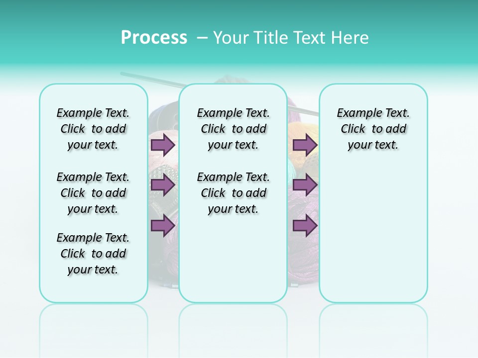 Knit Variegated Ball PowerPoint Template