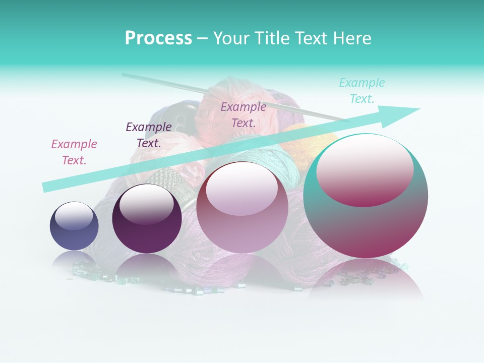 Knit Variegated Ball PowerPoint Template