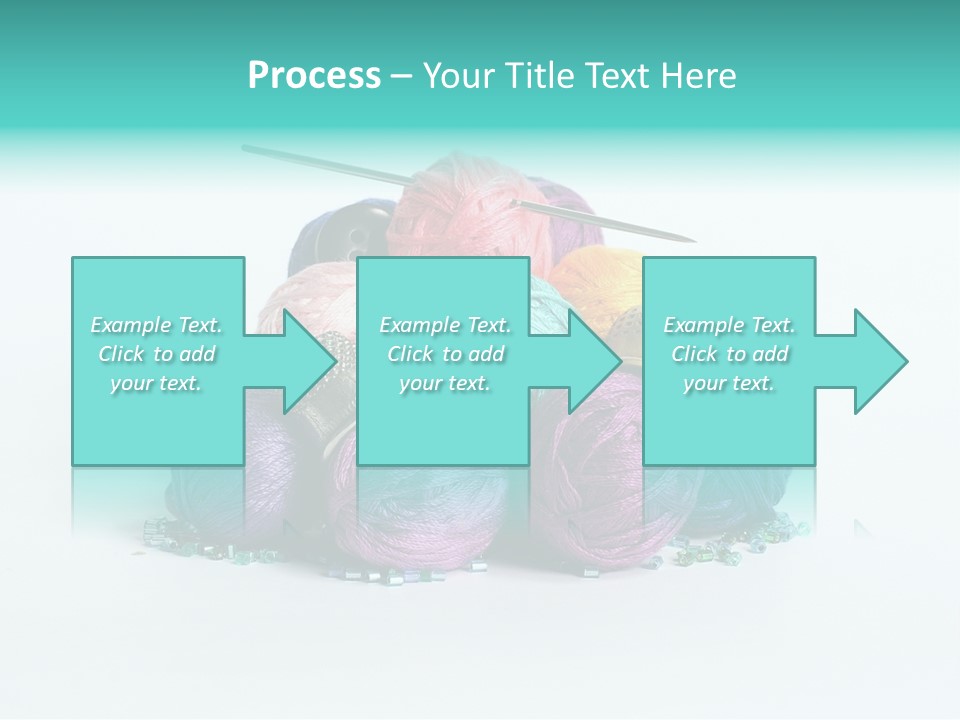 Knit Variegated Ball PowerPoint Template