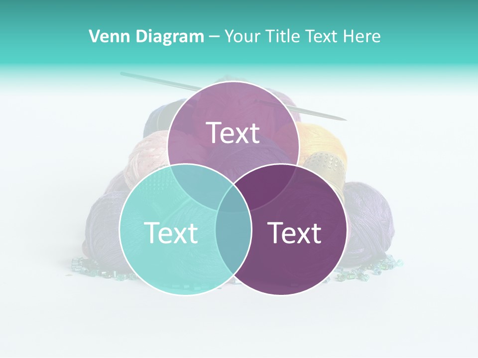 Knit Variegated Ball PowerPoint Template