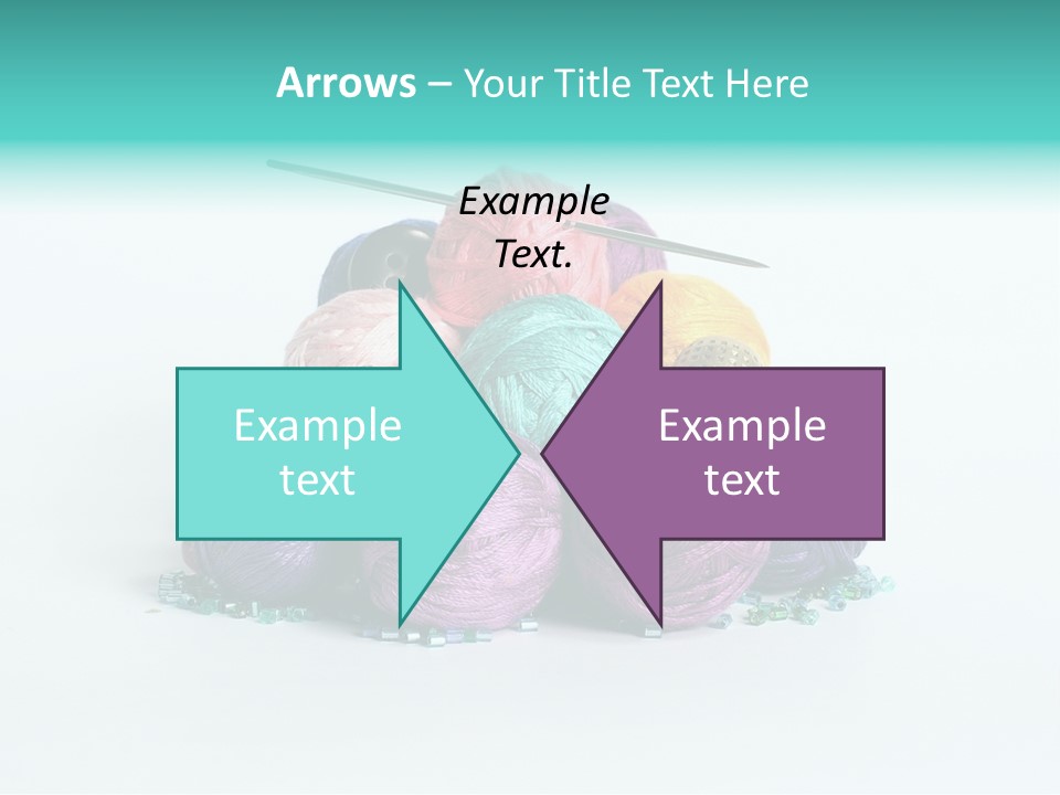 Knit Variegated Ball PowerPoint Template