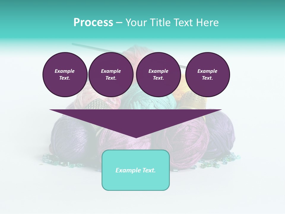 Knit Variegated Ball PowerPoint Template