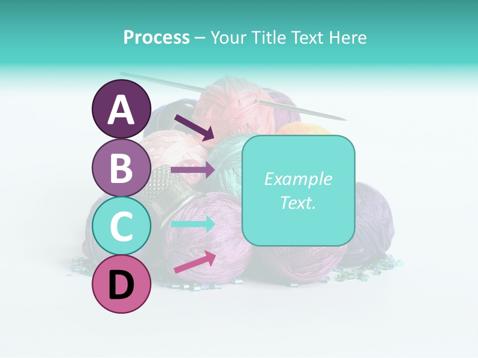 Knit Variegated Ball PowerPoint Template